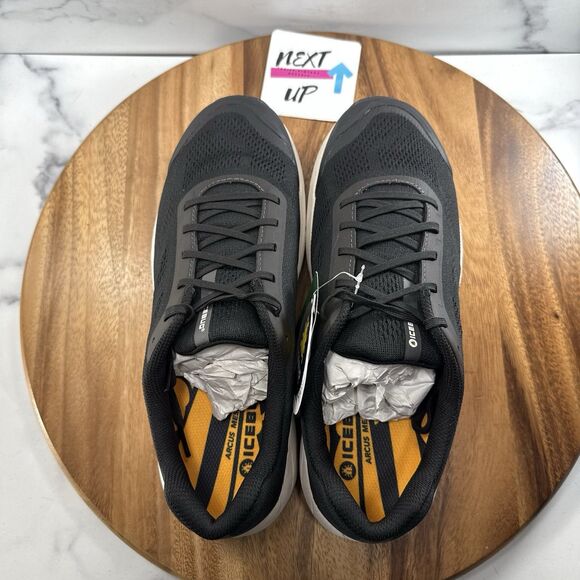 Mens size 10.5-Icebug Arcus RB9X Black/White Trail Hiking Outdoor Running Shoes - Picture 7 of 9